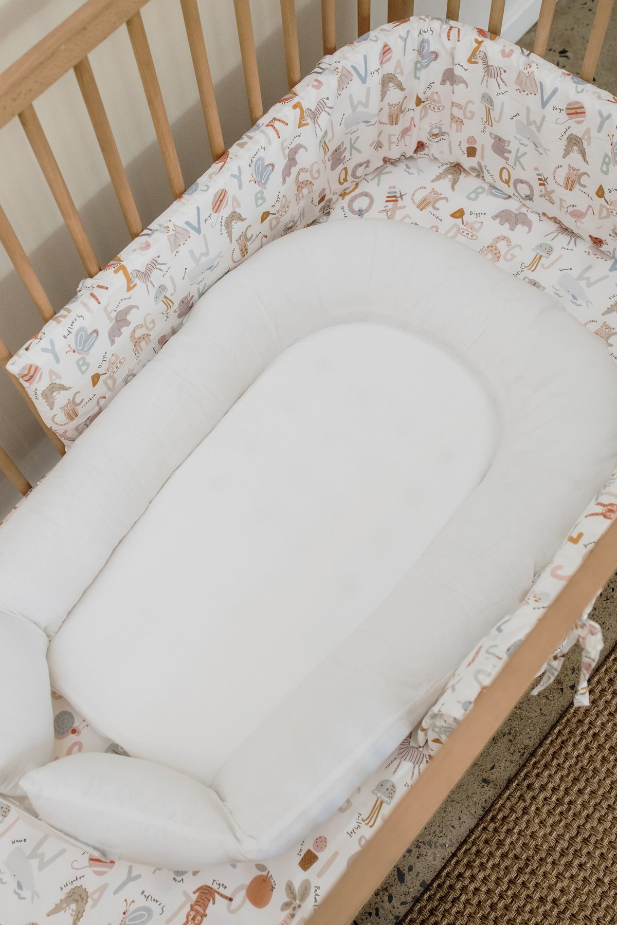 Alphabet 100% Cotton Cot Fitted Sheet