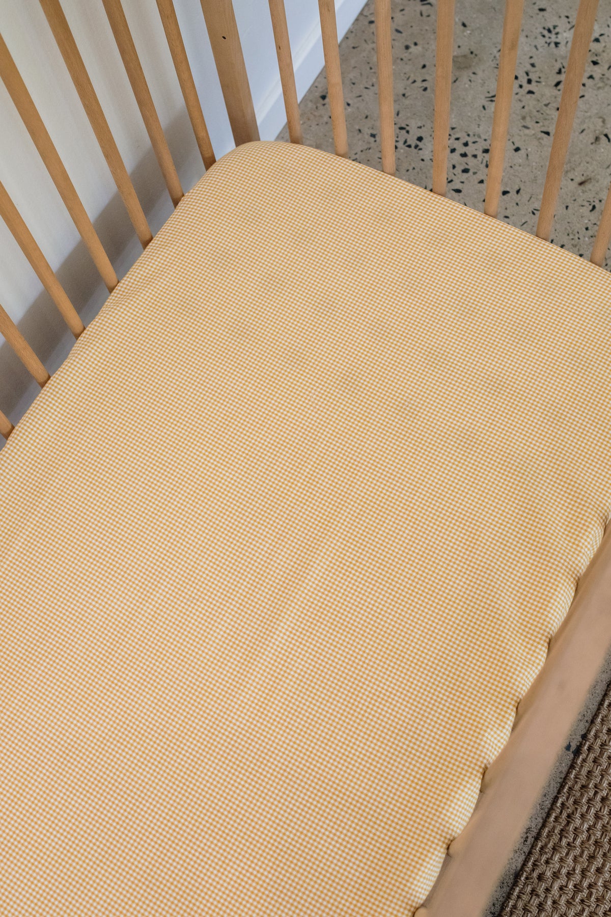 Frankie Washed 100% Cotton Cot Fitted Sheet