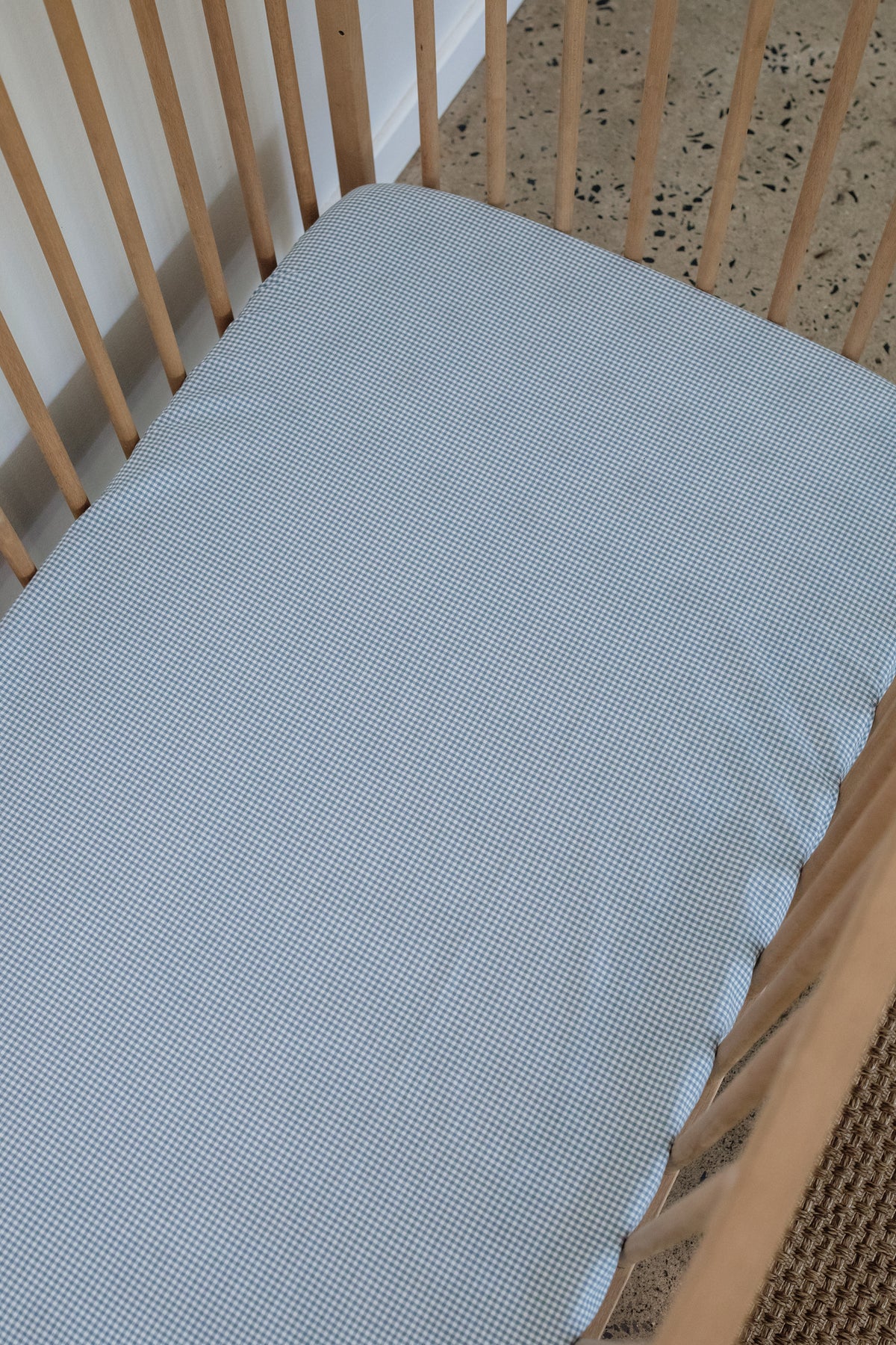 Leighton 100% Washed Cotton Cot Fitted Sheet
