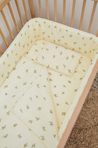 Lemon Muslin Cot Fitted Sheet