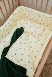 Lemon Muslin Cot Fitted Sheet