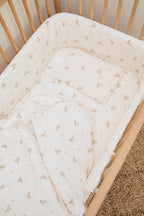 Ribbon Muslin Cot Fitted Sheet