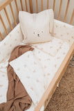 Ribbon Muslin Cot Fitted Sheet