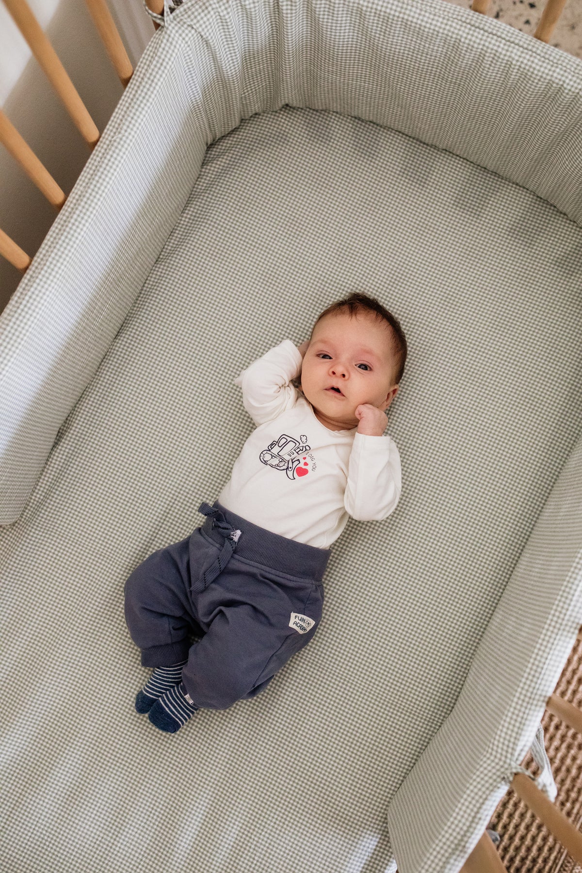 Taylor Washed 100% Cotton Cot Fitted Sheet