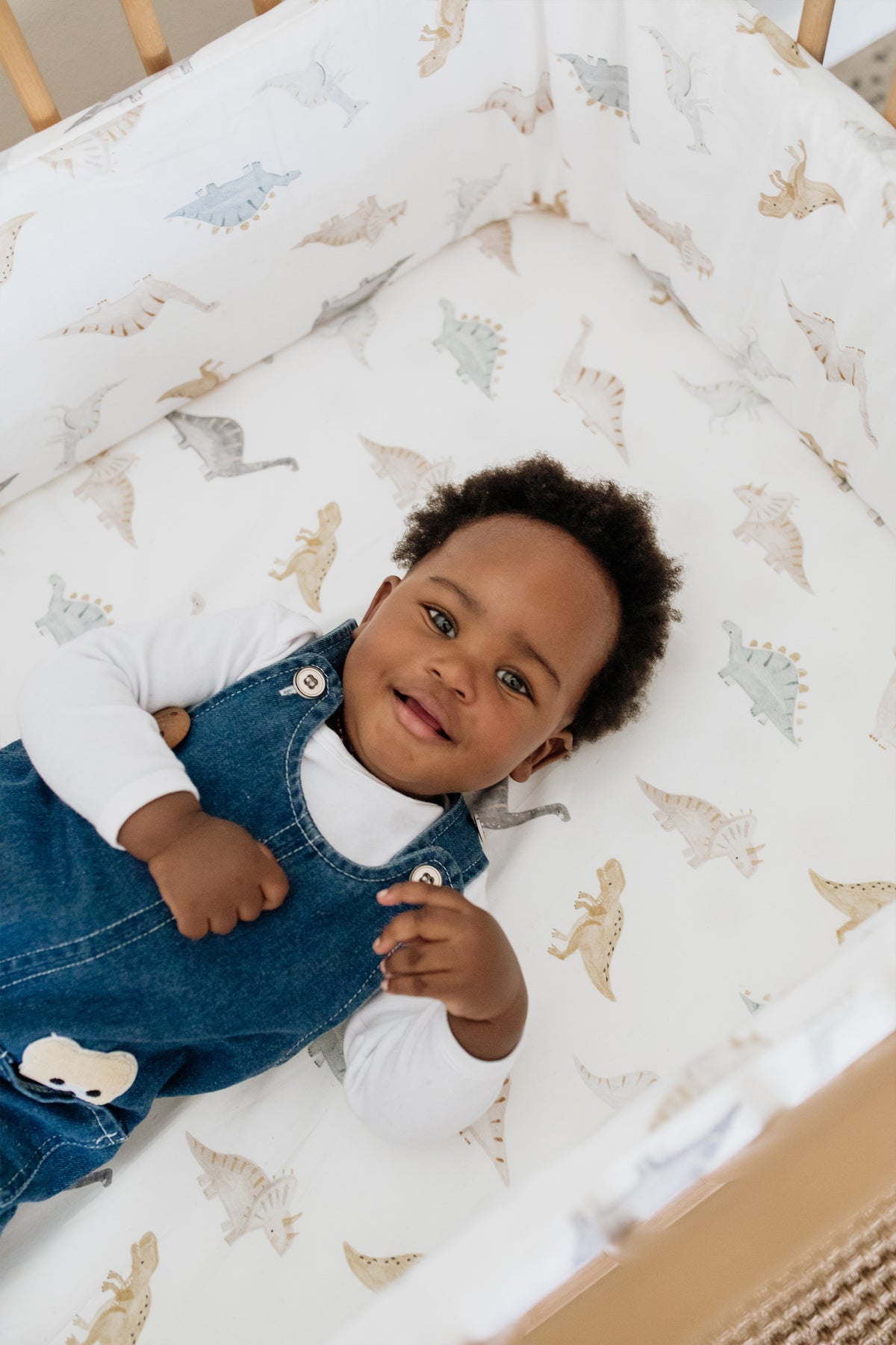 Dino 100% Cotton Cot Fitted Sheet