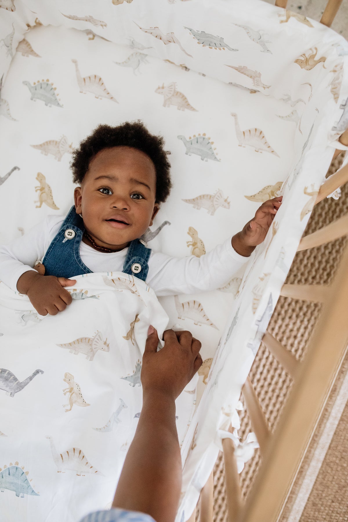 Dino 100% Cotton Cot Fitted Sheet