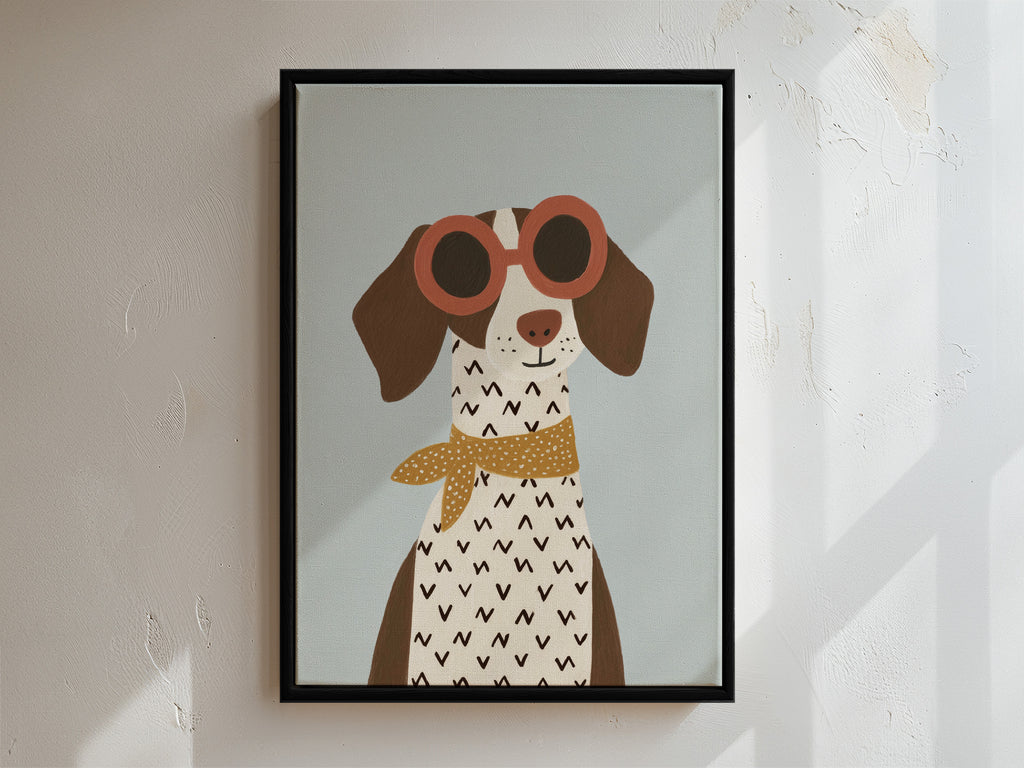 Doggo Framed Canvas