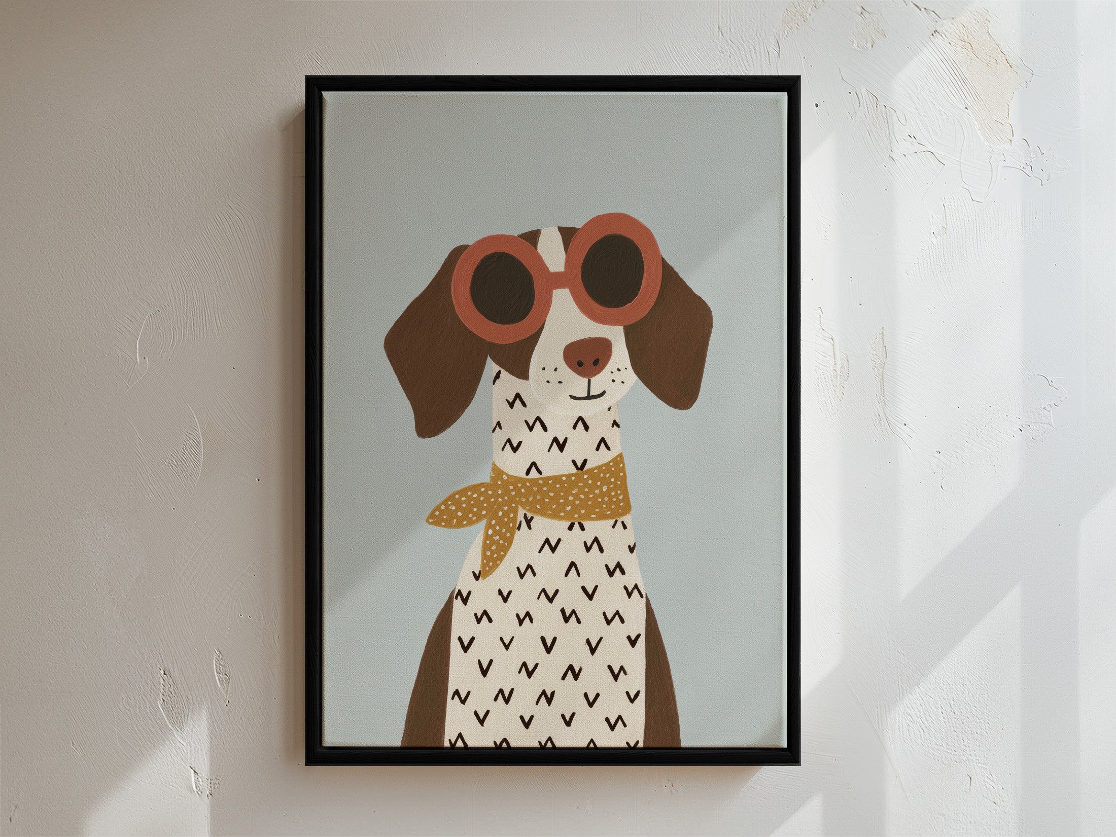 Doggo Framed Canvas