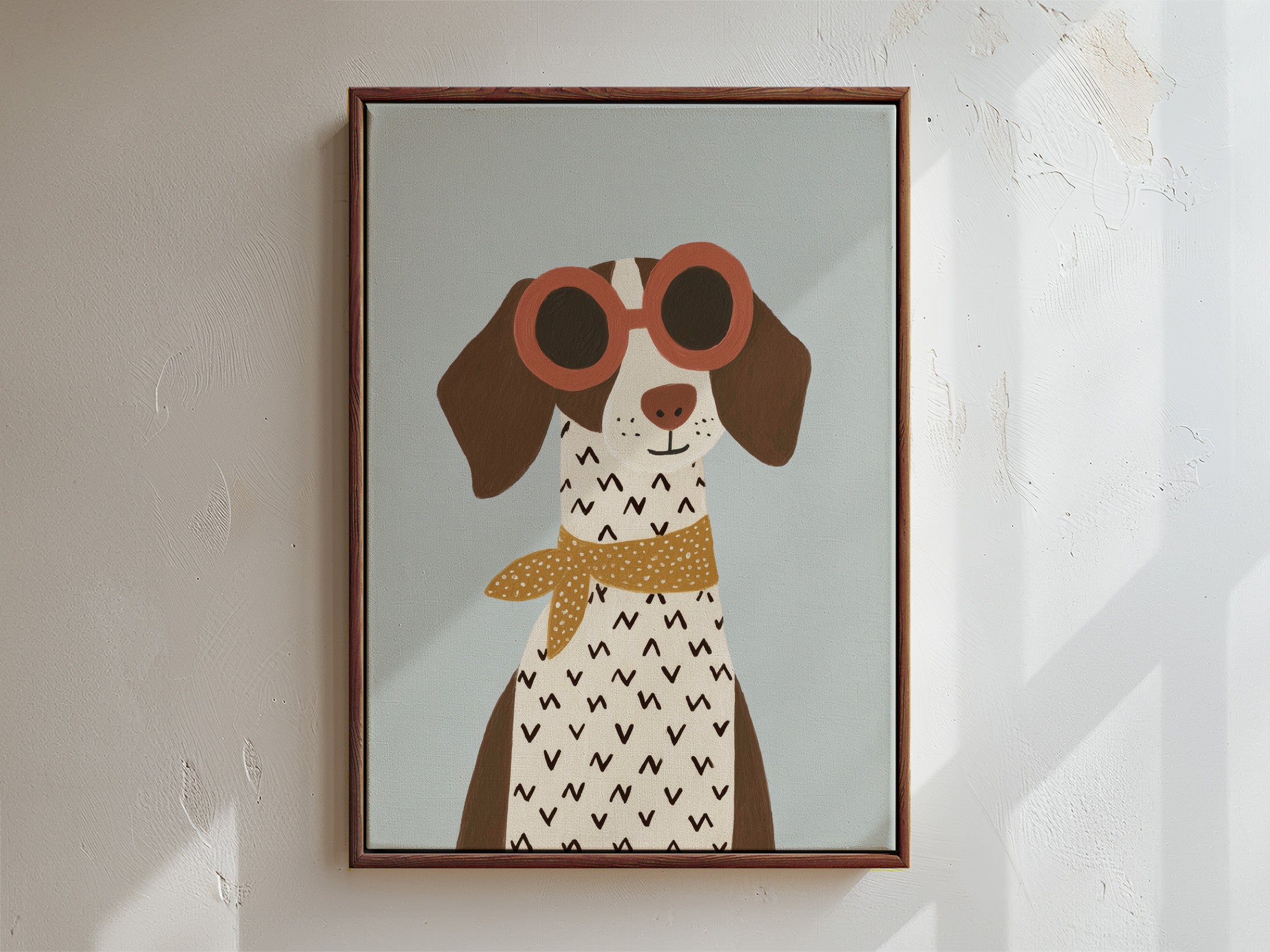 Doggo Framed Canvas