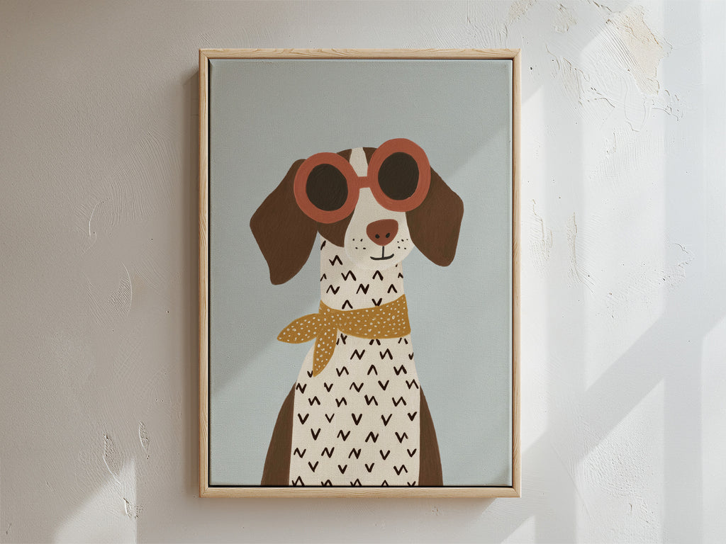 Doggo Framed Canvas
