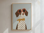 Doggo Framed Canvas