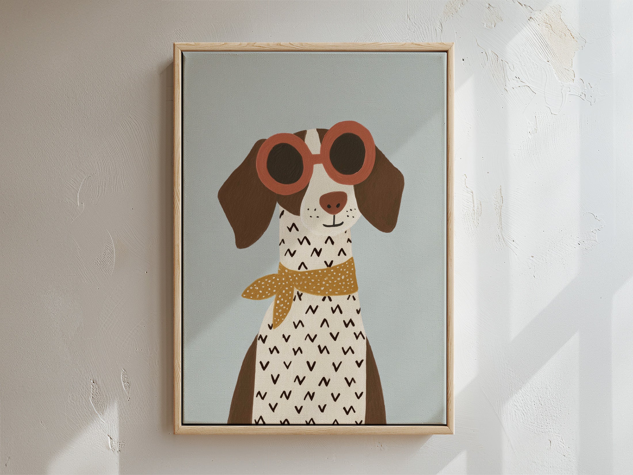 Doggo Framed Canvas
