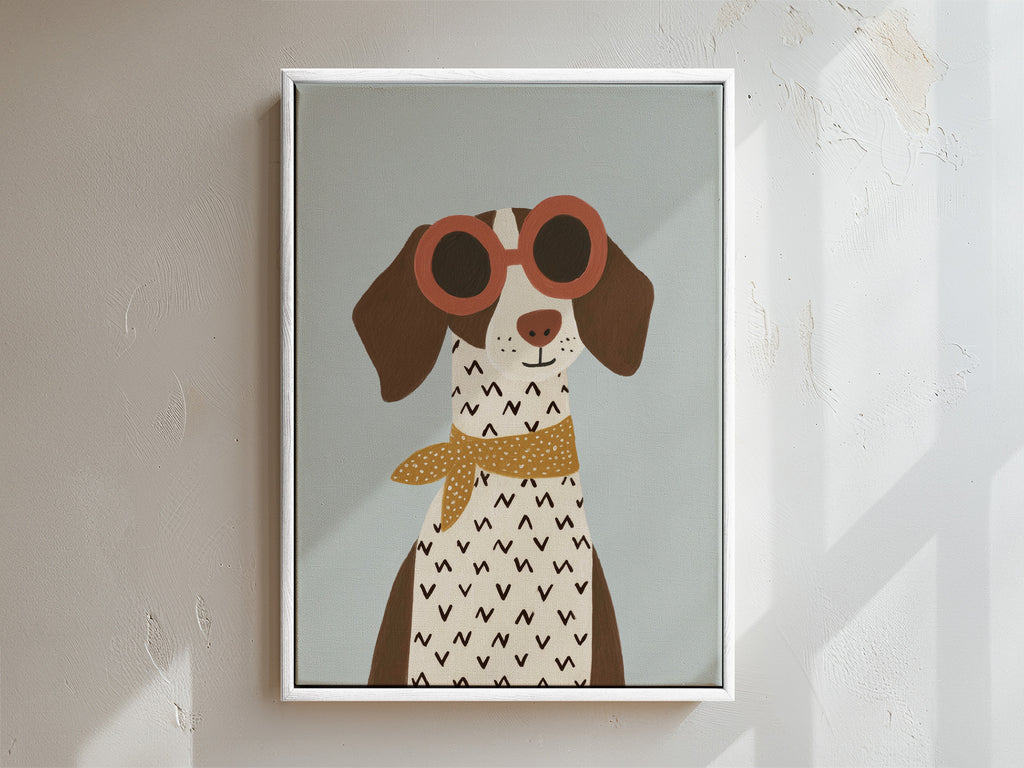 Doggo Framed Canvas