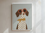 Doggo Framed Canvas