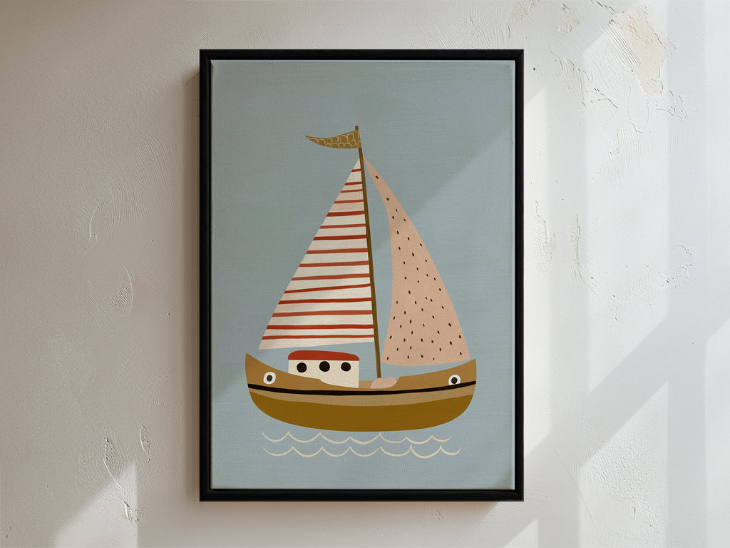 Little Voyager Framed Canvas