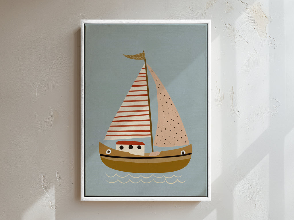 Little Voyager Framed Canvas