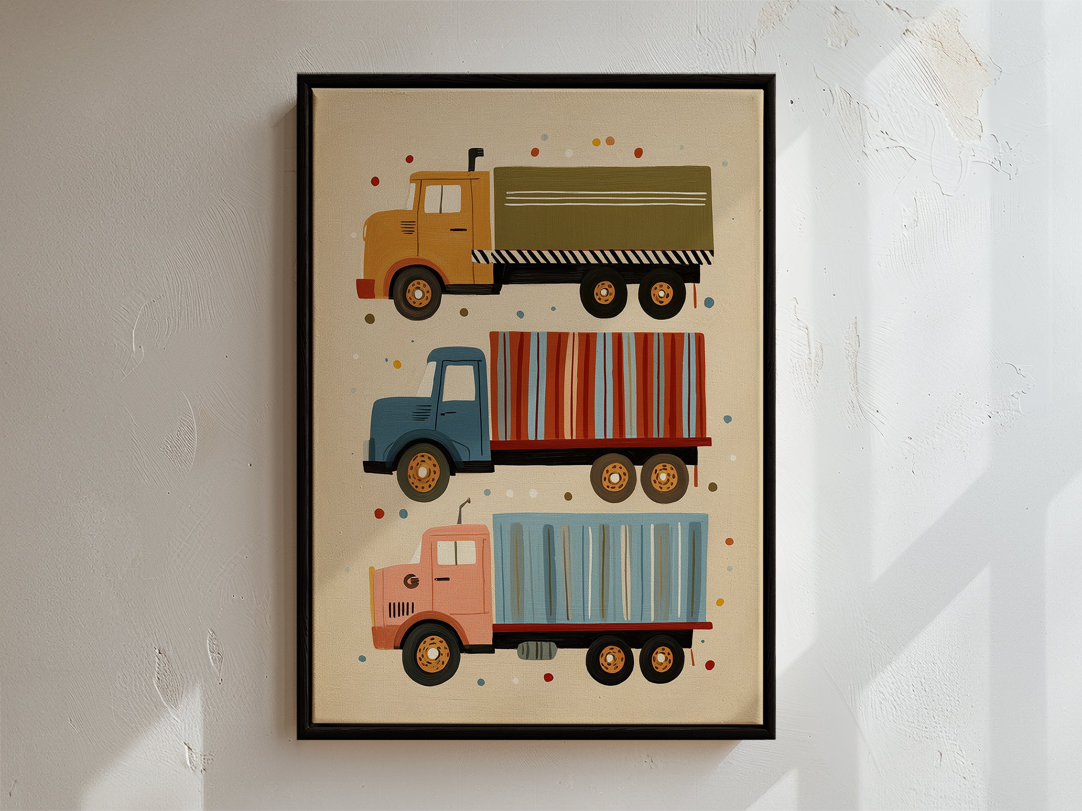 Truck Framed Canvas