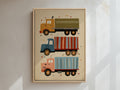 Truck Framed Canvas