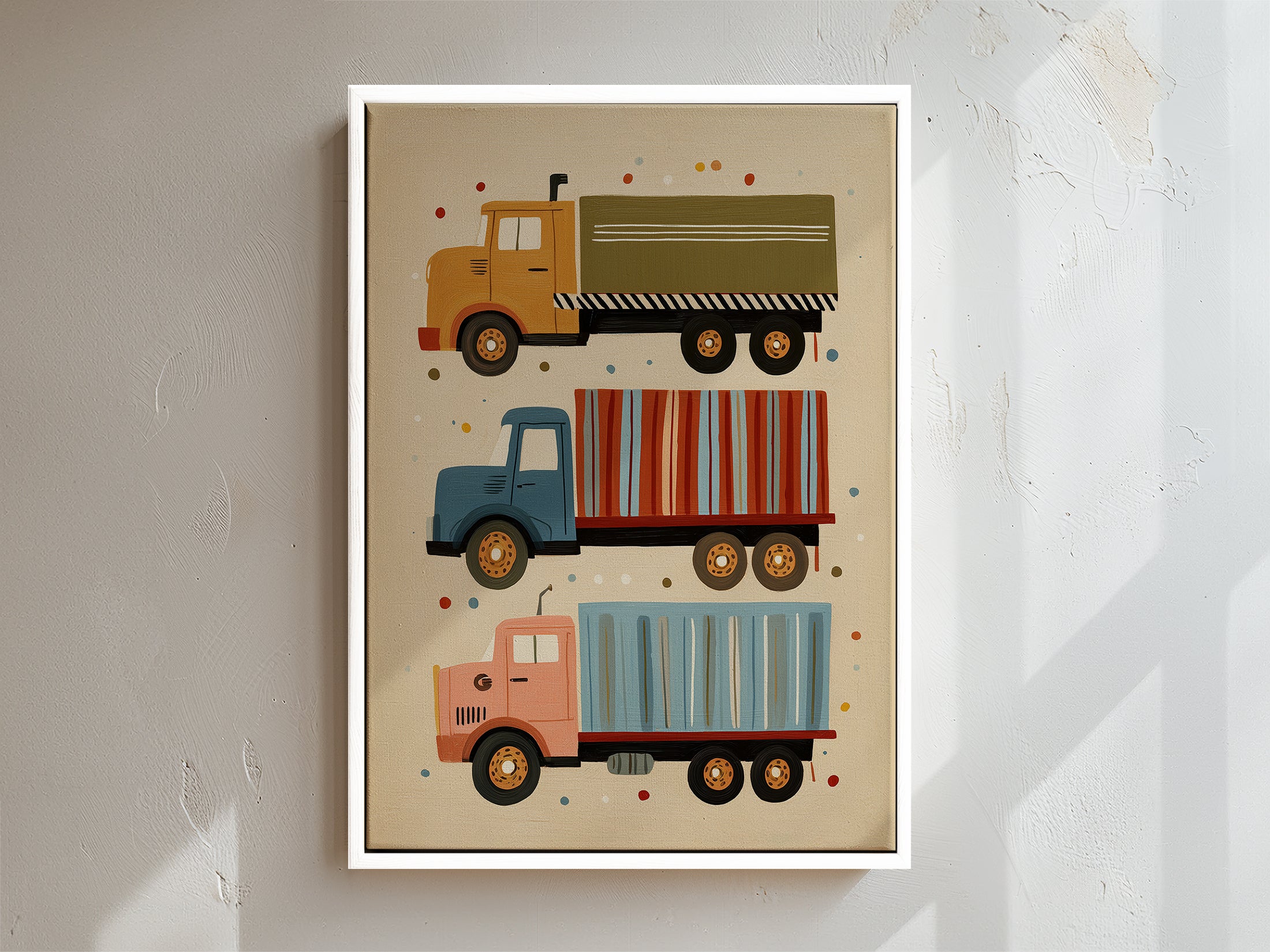 Truck Framed Canvas