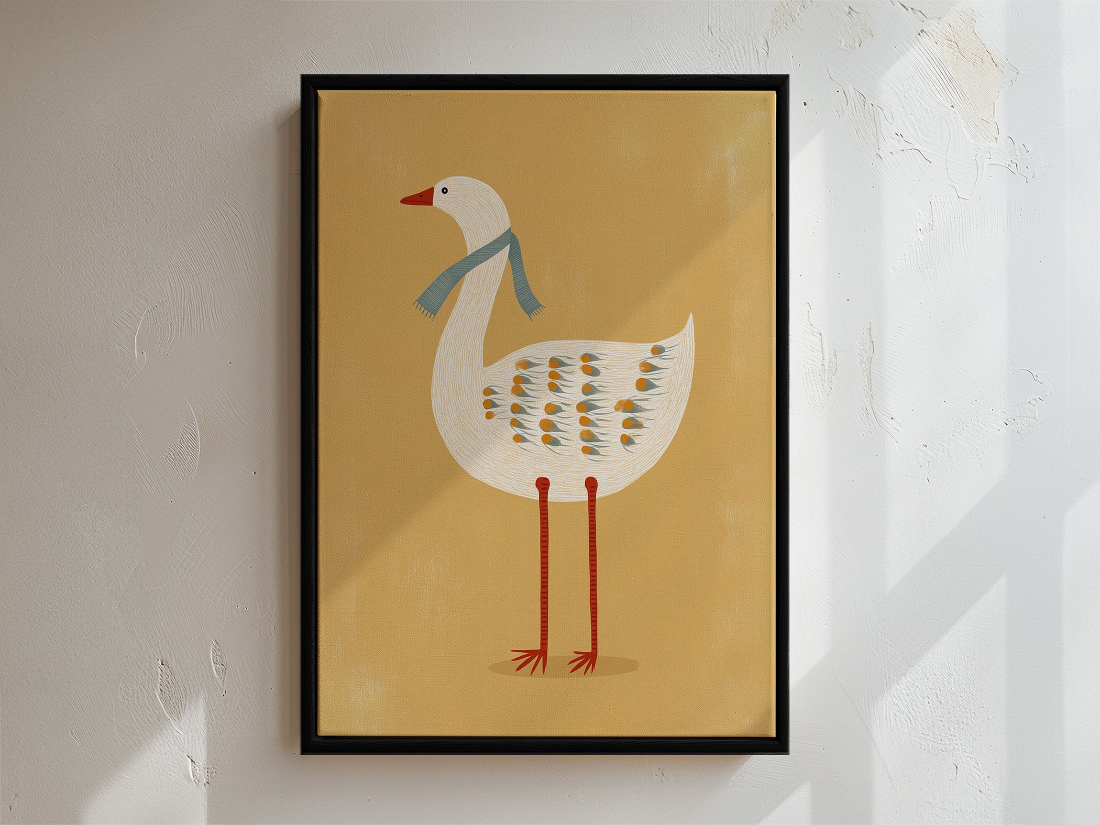 Silly Goose Framed Canvas