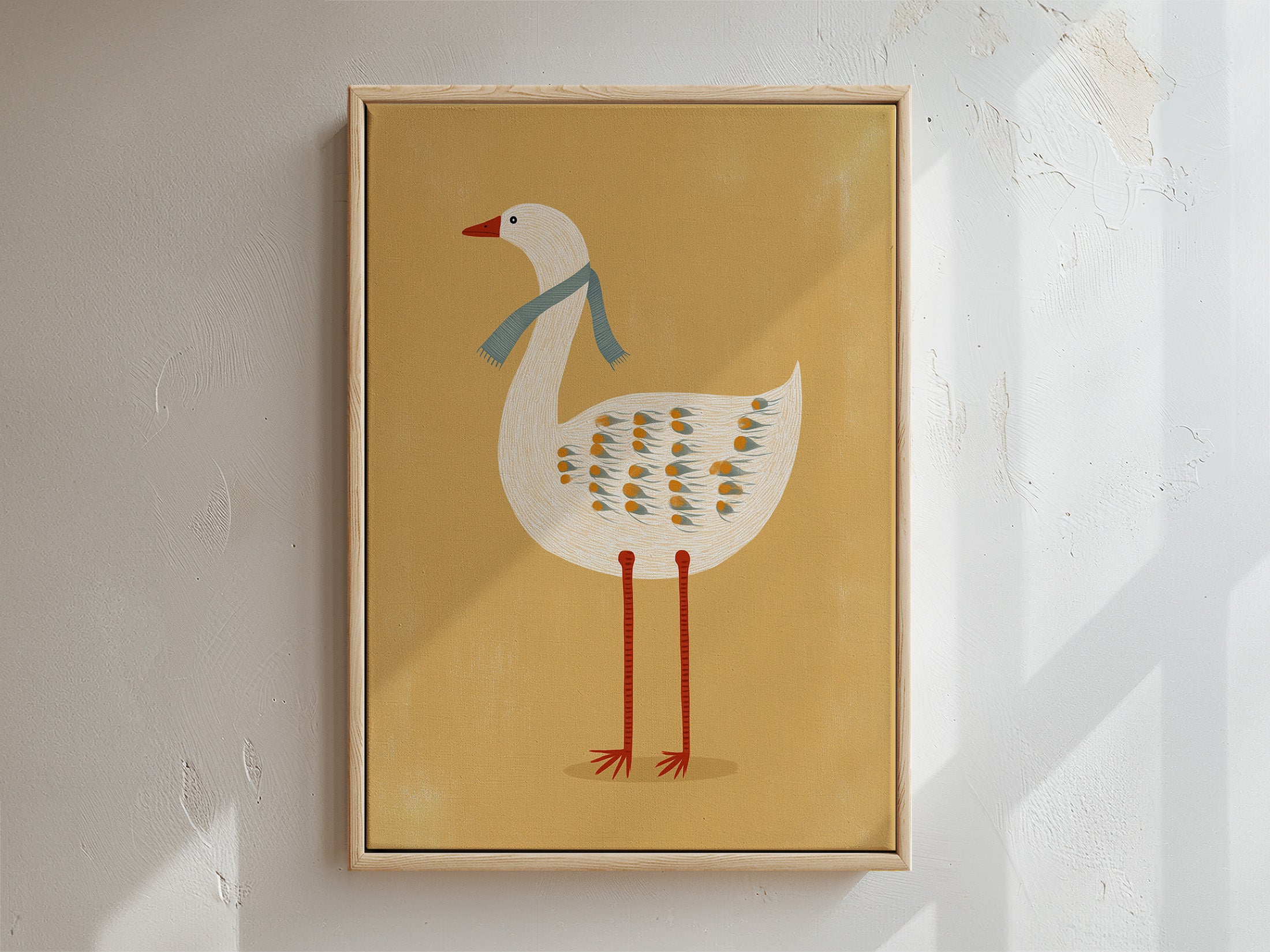 Silly Goose Framed Canvas