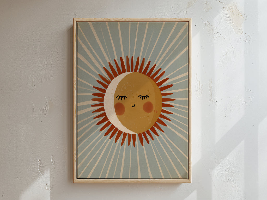 Hello Sunshine Framed Canvas