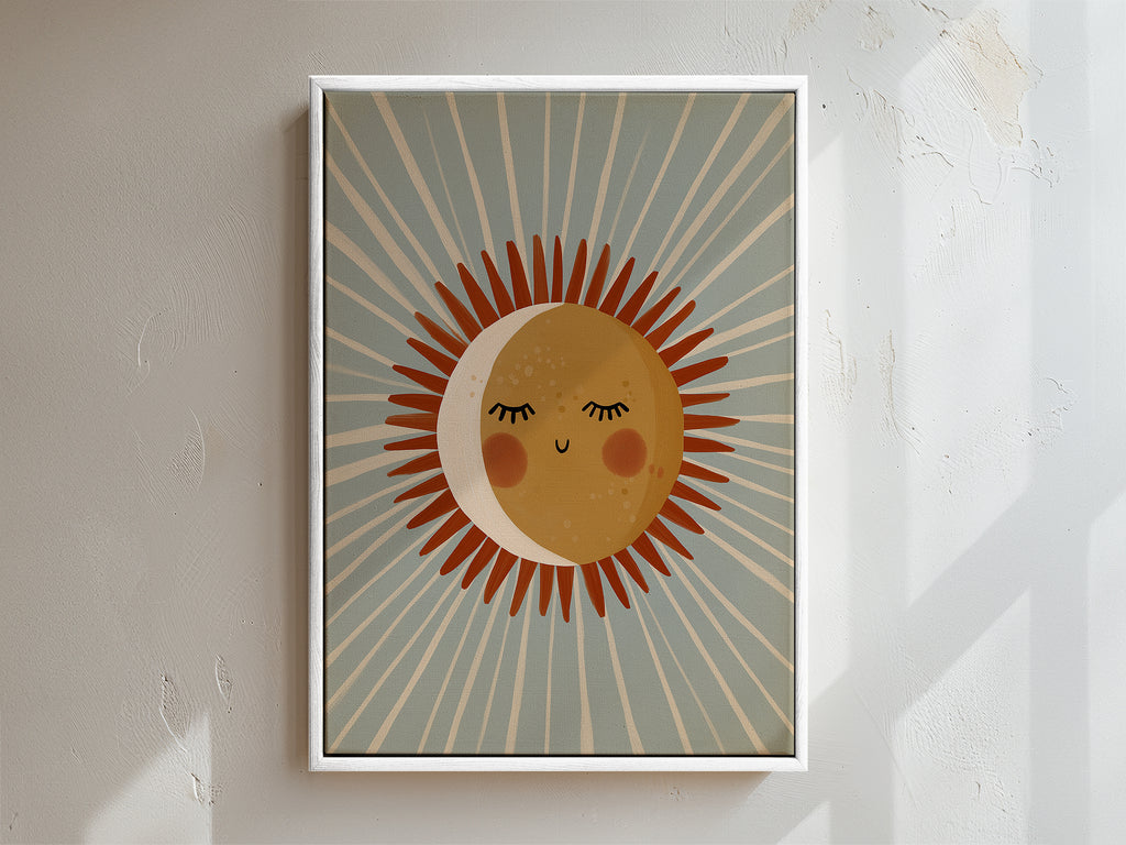 Hello Sunshine Framed Canvas