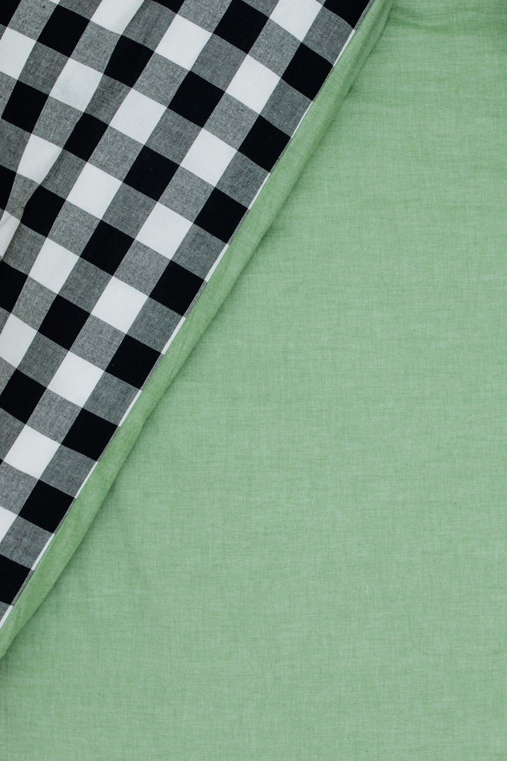 Washed Fern Checked Duvet