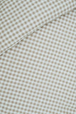 Natural Gingham Washed Cotton Cot Duvet