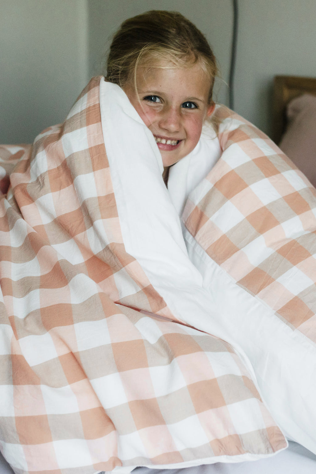 Pretty As A Peach Washed Cotton Duvet
