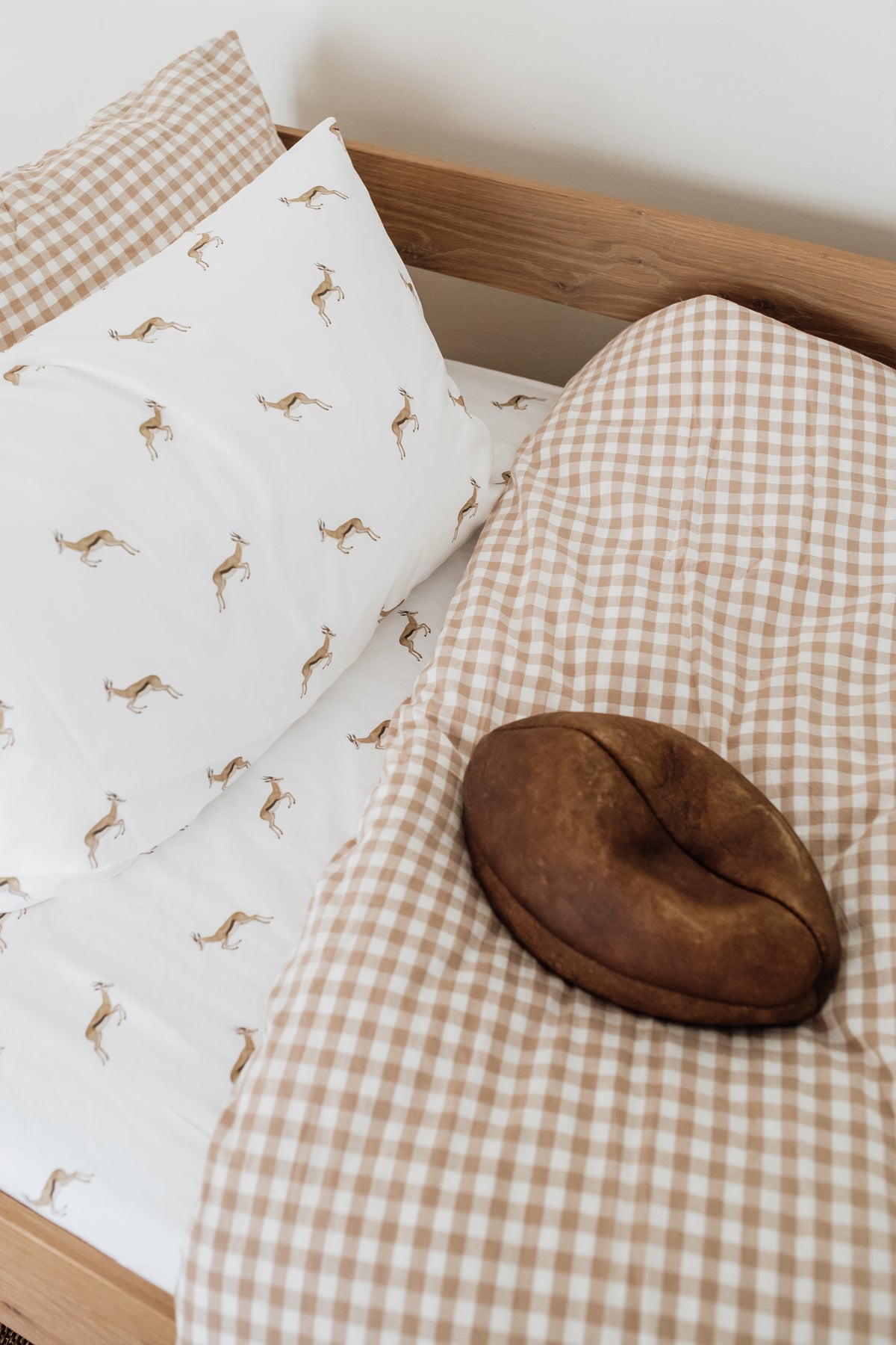 Watercolour Springbok 100% Cotton Duvet Cover Set