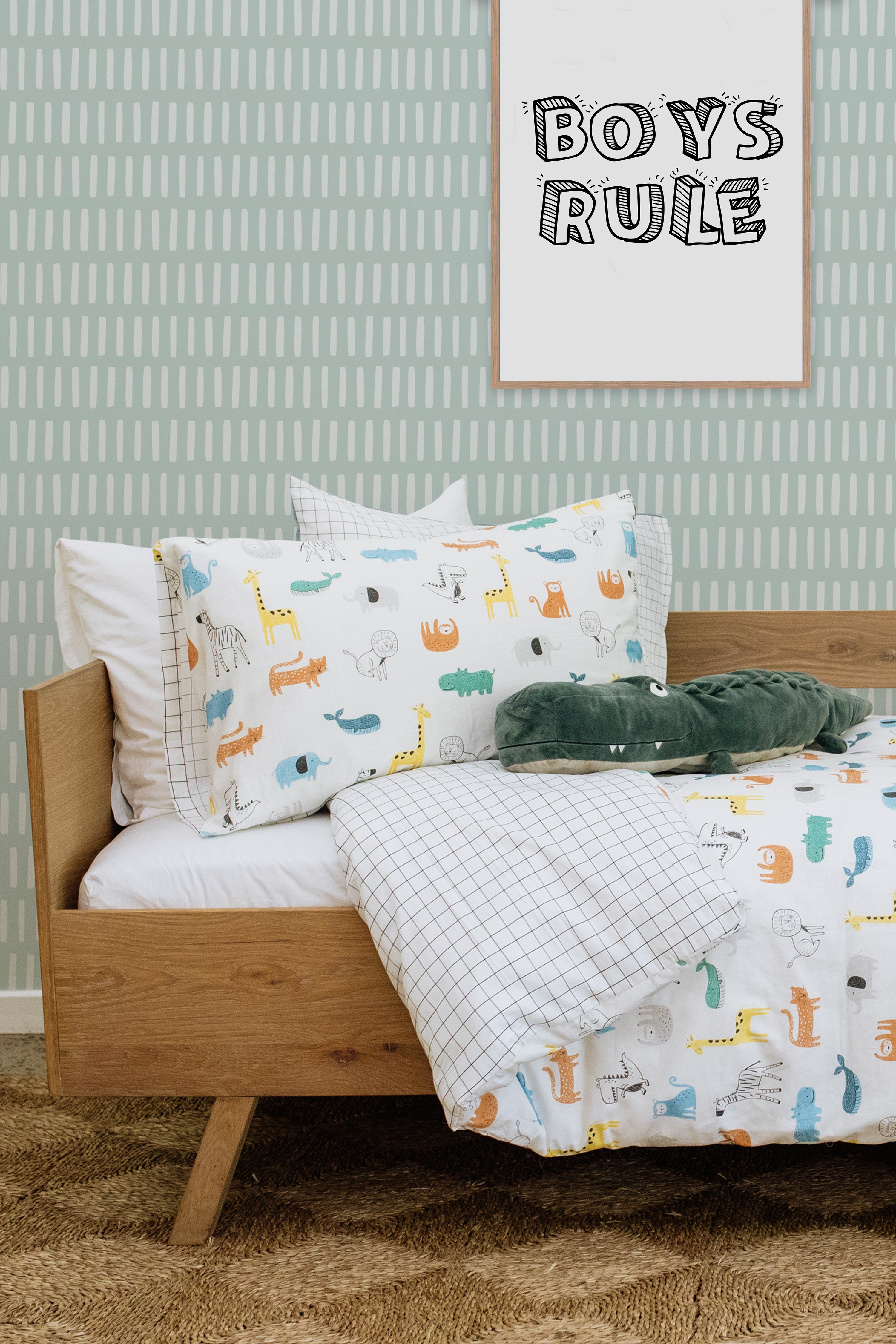 Dino Safari and Grid Duvet