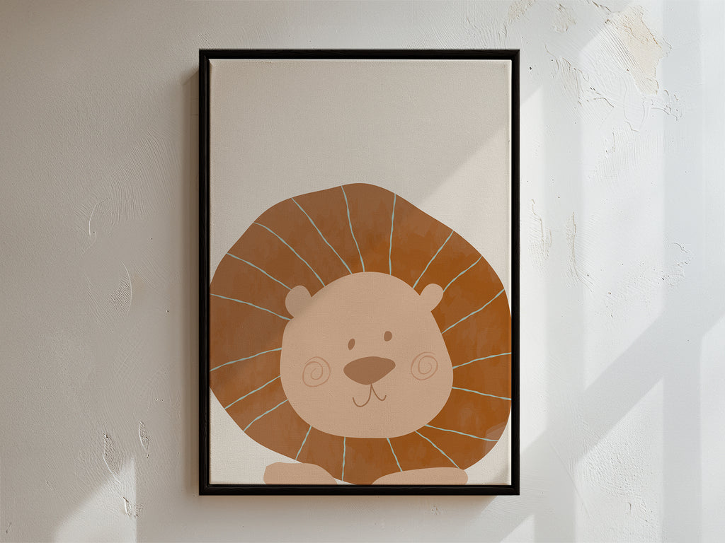 Lion Framed Canvas