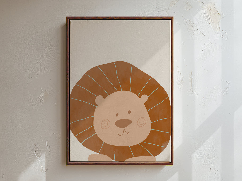 Lion Framed Canvas