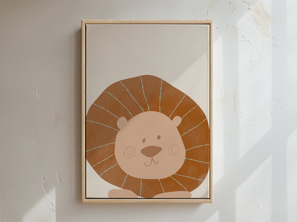 Lion Framed Canvas