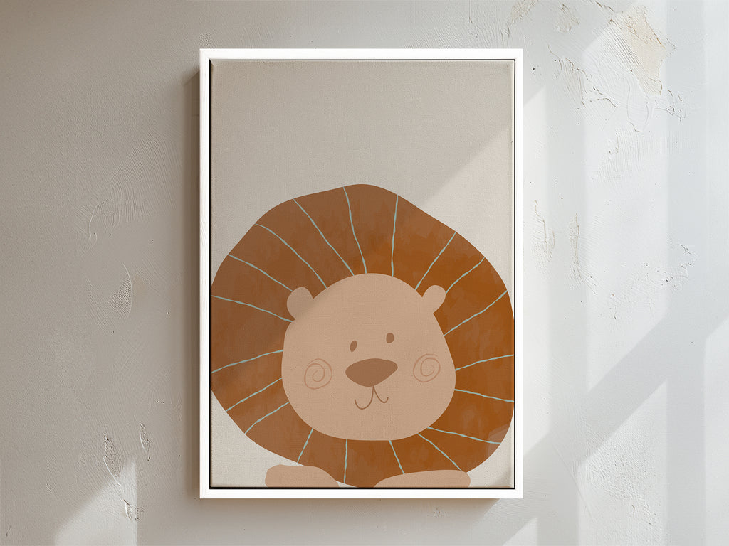 Lion Framed Canvas
