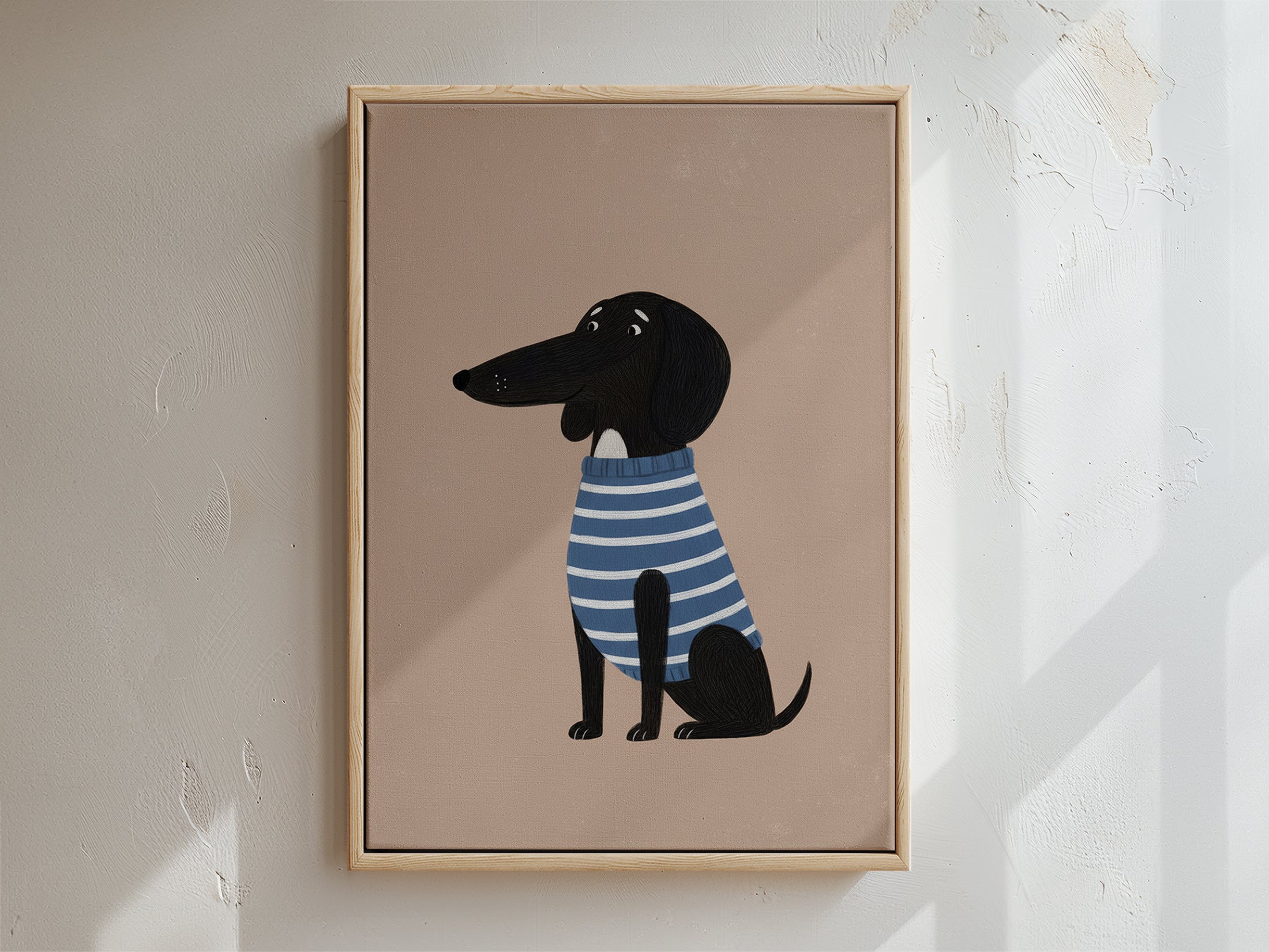 Mr Pickles Framed Canvas