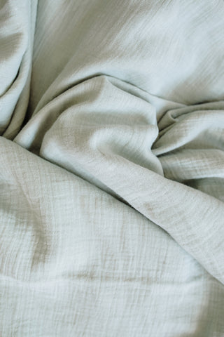 Soft Sage Muslin Swaddle Blanket