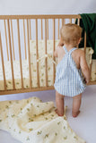 Lemon Muslin Swaddle Blanket