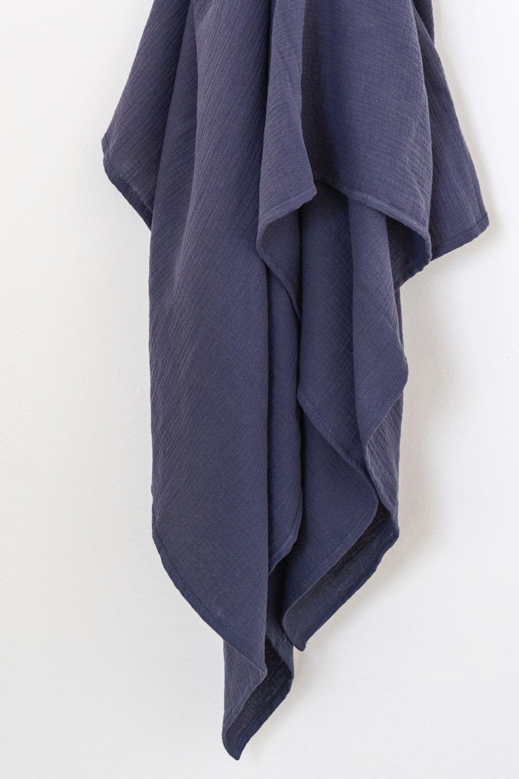 Airforce Blue Muslin Throw