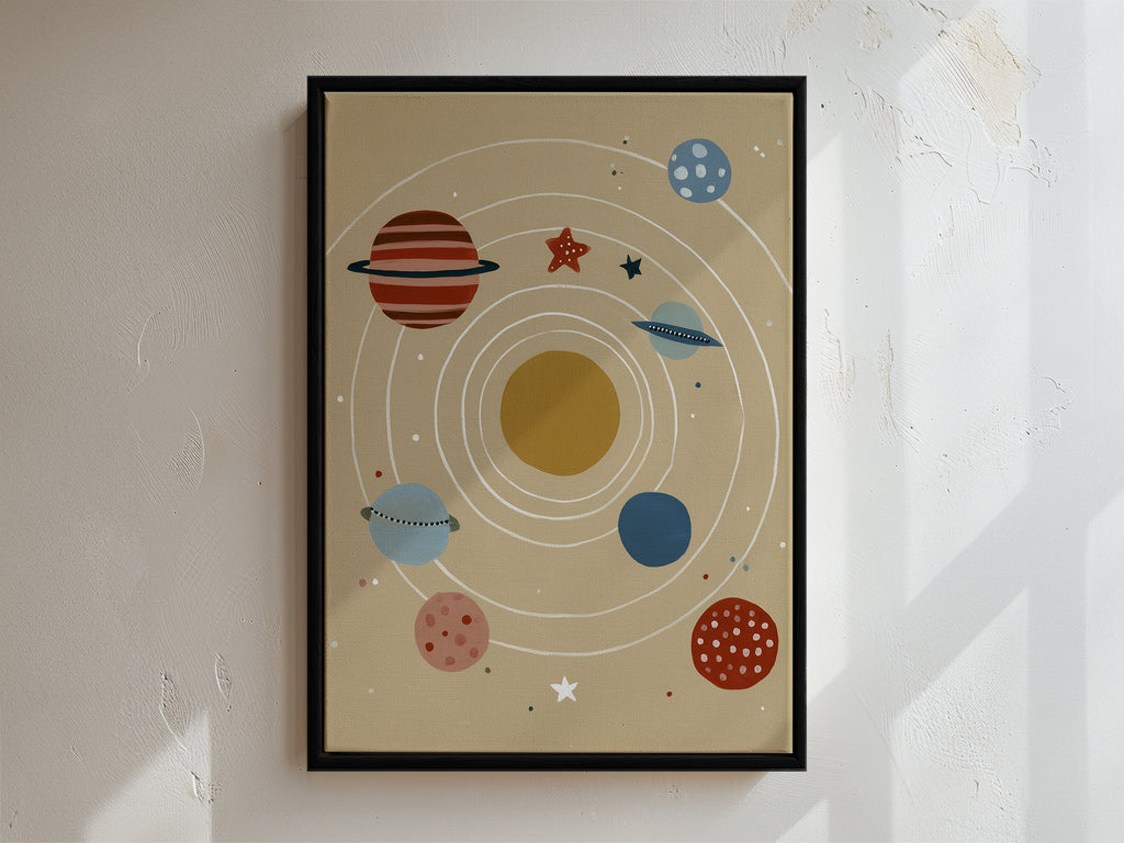 Orbit Framed Canvas