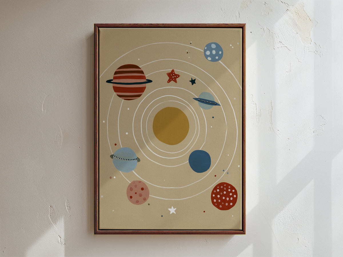 Orbit Framed Canvas