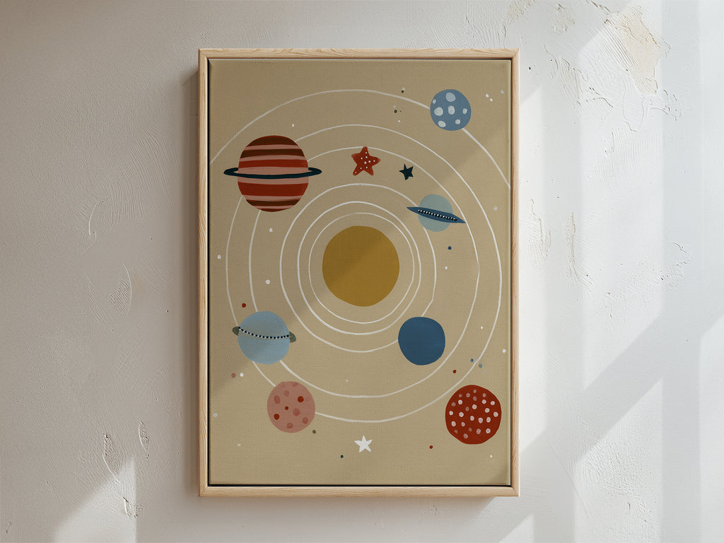 Orbit Framed Canvas
