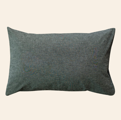 Charcoal & Grid Washed Pillowcase