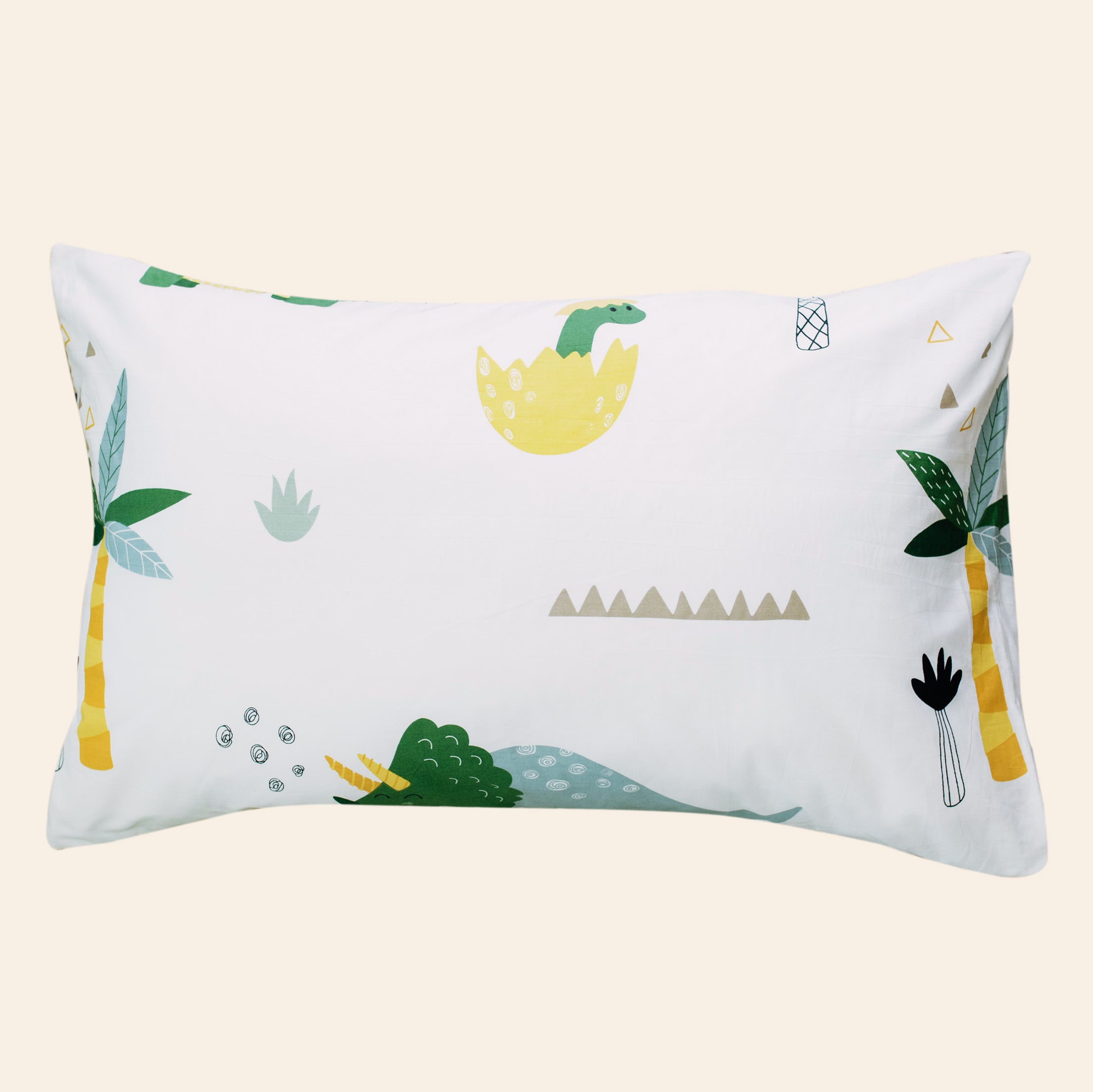 Dino & Grid Pillowcase