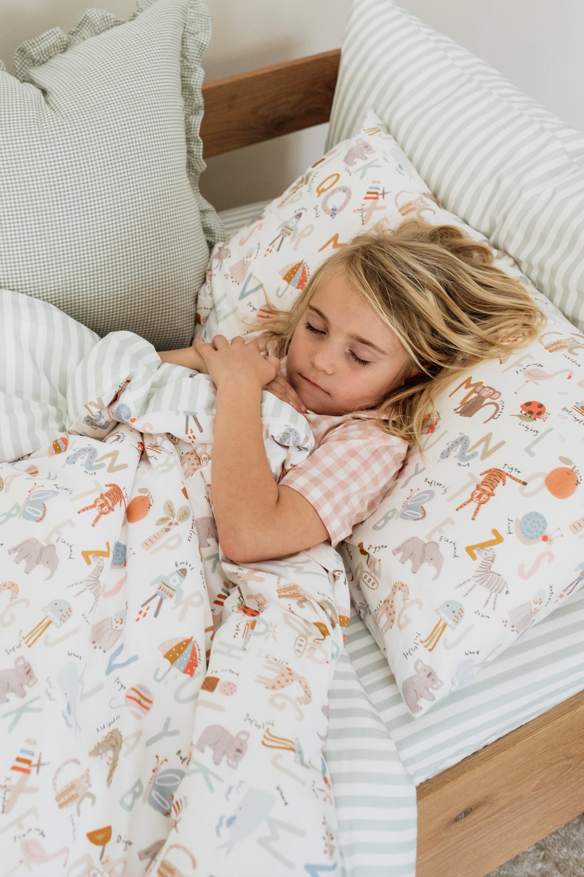 Alphabet 100% Cotton Pillowcase