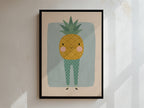 Pineapple Framed Canvas
