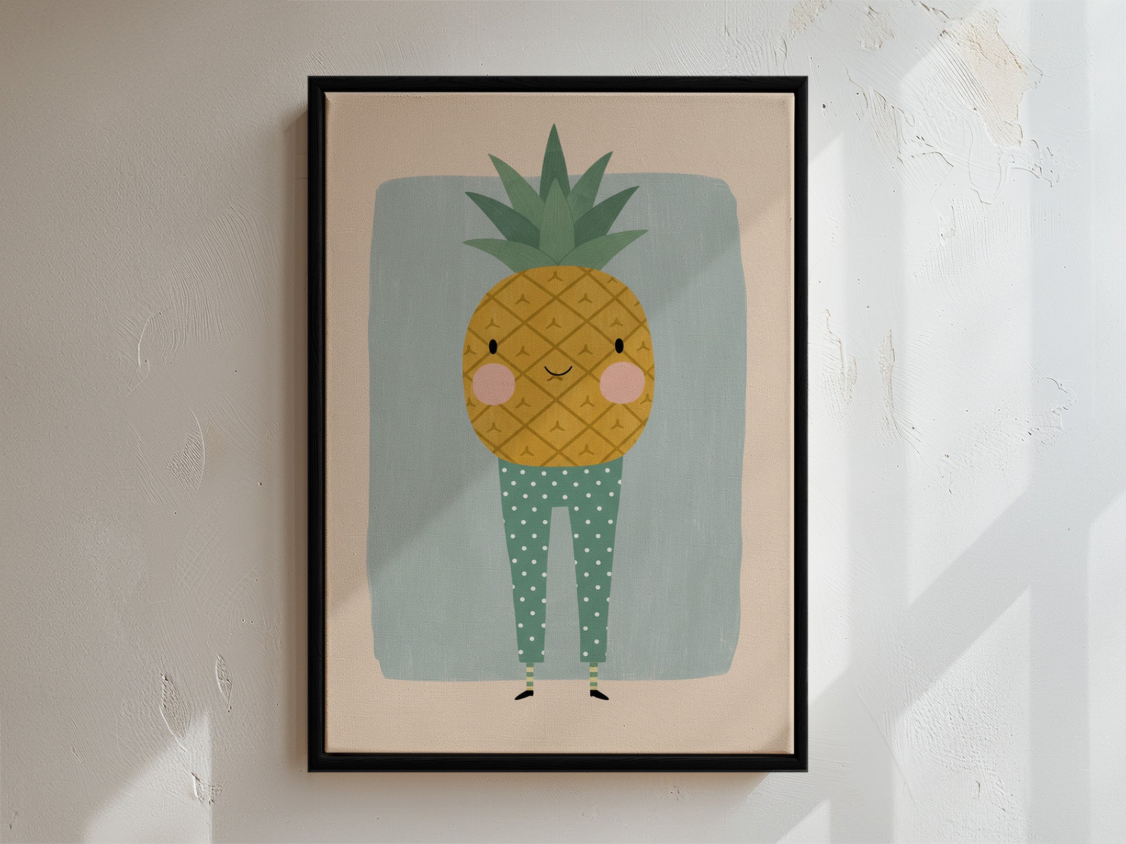 Pineapple Framed Canvas