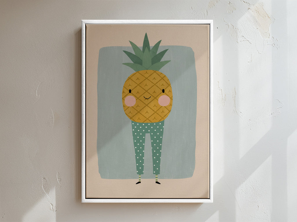 Pineapple Framed Canvas