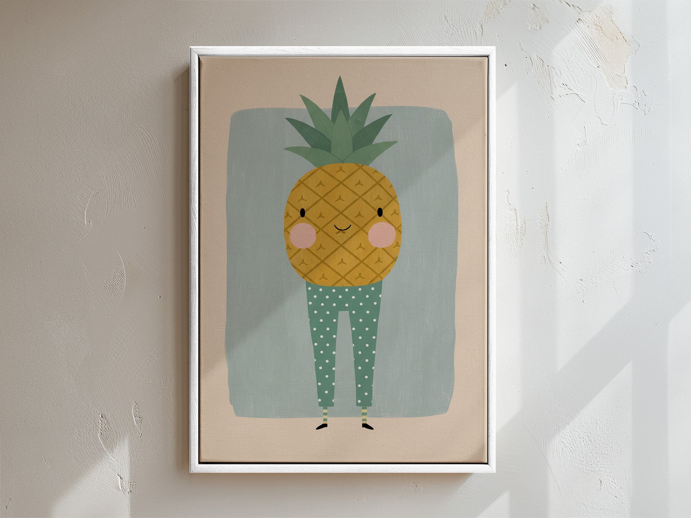 Pineapple Framed Canvas